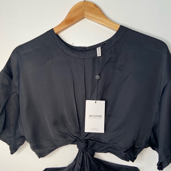 LNA Black Saani Silky Mini Dress Size XS - Picture 9 of 11